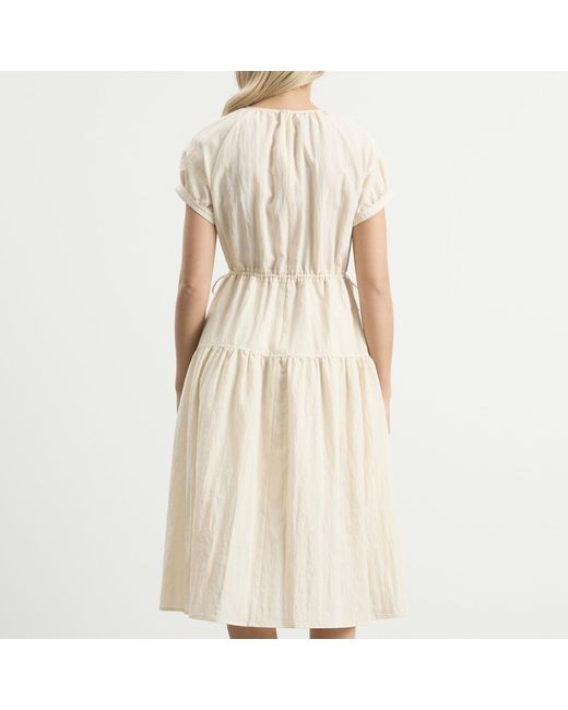 DUNST Natural Midi Dress