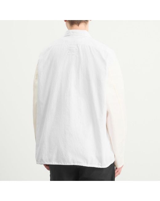 Nanamica White Pullover Shirt Jacket for men