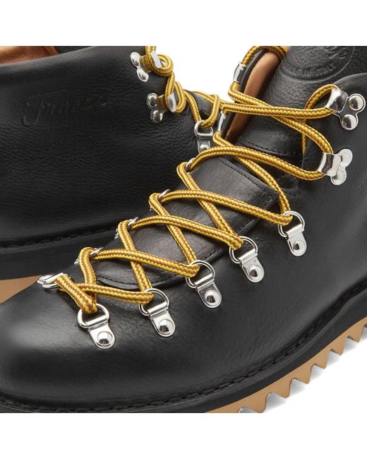 Fracap Black M120 Ripple Sole Scarponcino Boot for men