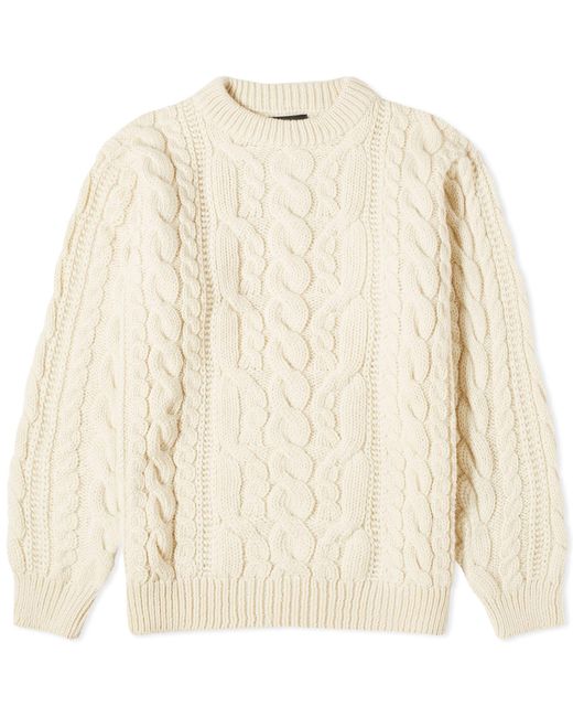 Howlin' By Morrison Natural Howlin' Forbidden Dreams Cable Crew Knit for men