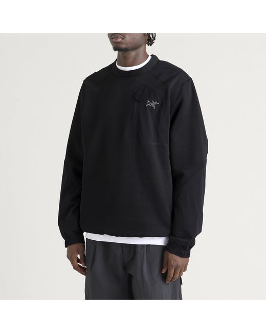Arc'teryx Black Arcteryx Konseal Crew Sweatshirt for men