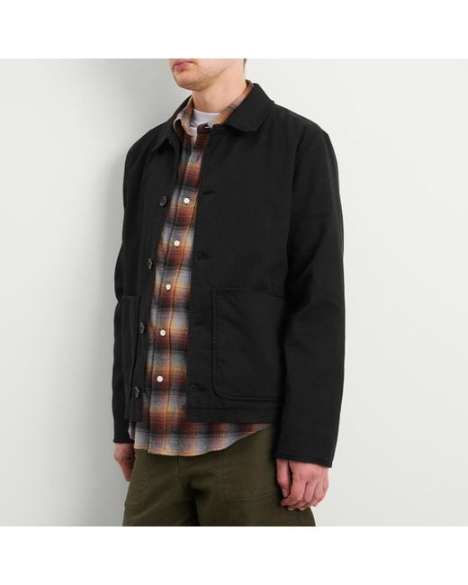 YMC Black Groundhog Chore Jacket for men