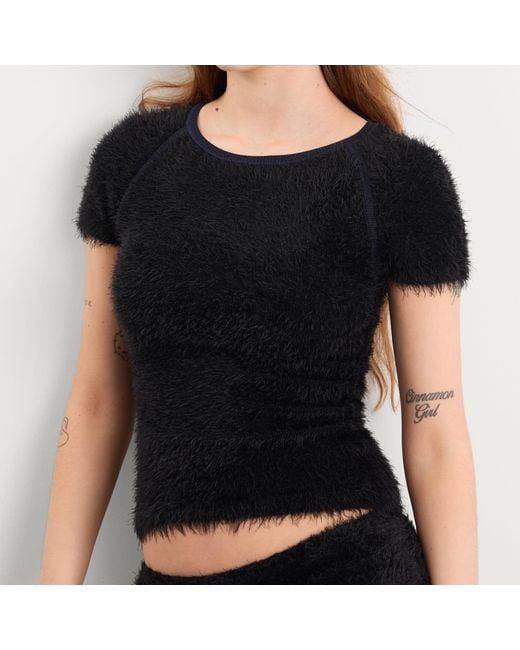 Peachy Den Black The Chloe Knit T-Shirt