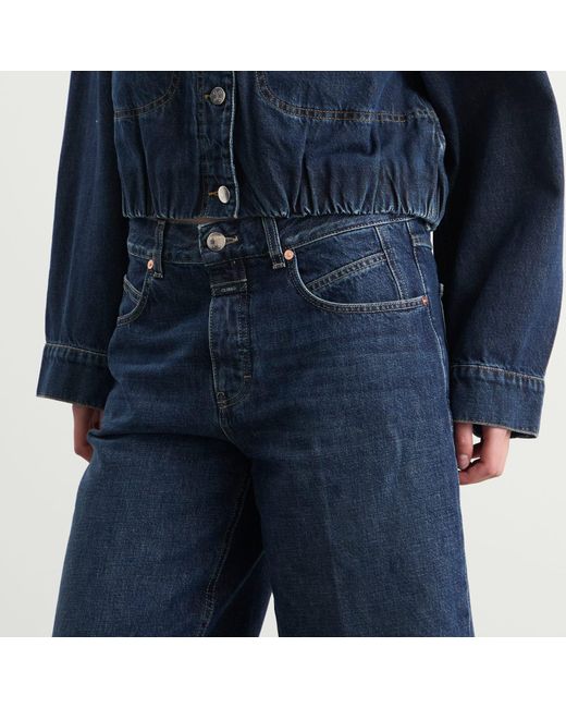 Closed Blue Rigid Denim Shorts