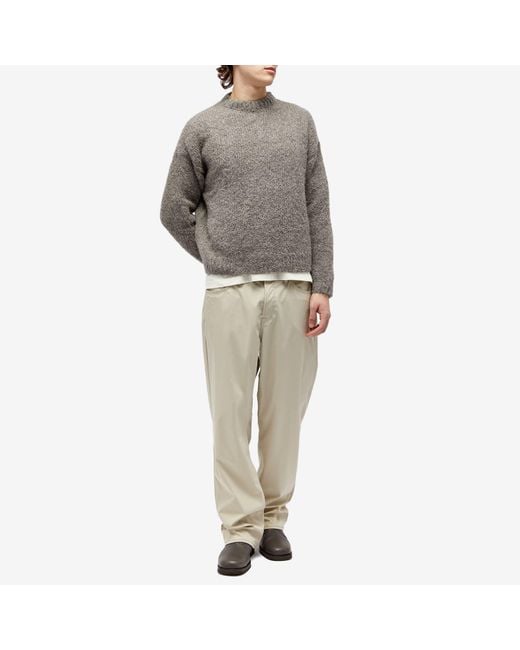 Our Legacy Gray Sonar Roundneck Sweater for men
