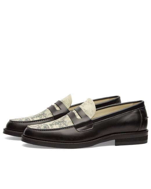 Duke & Dexter Black Wilde Fall Of Giant Penny Loafer for men