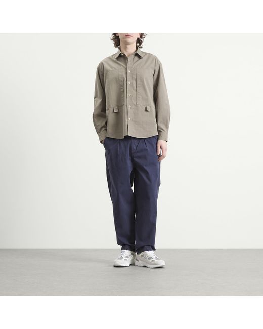 Armor Lux Blue Pleated Trouser for men