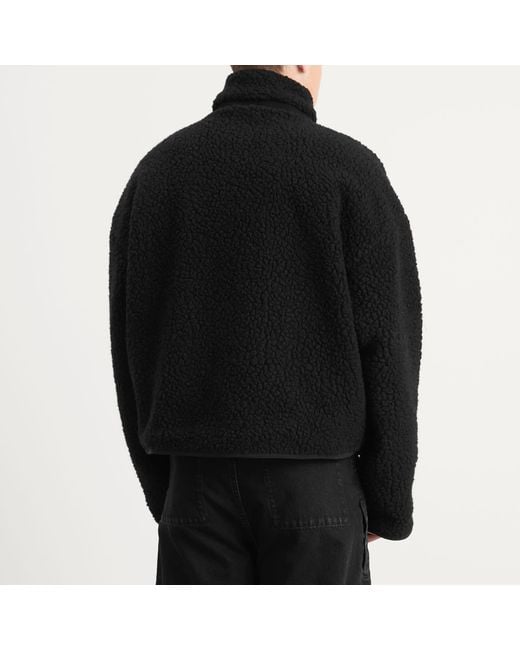 Entire studios Black Fleece Jacket for men