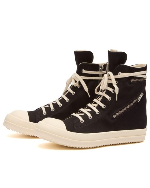 Rick Owens Black Cargo Sneaks for men