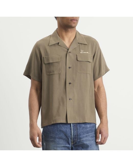 Visvim Green Judd Short Sleeve Shirt for men
