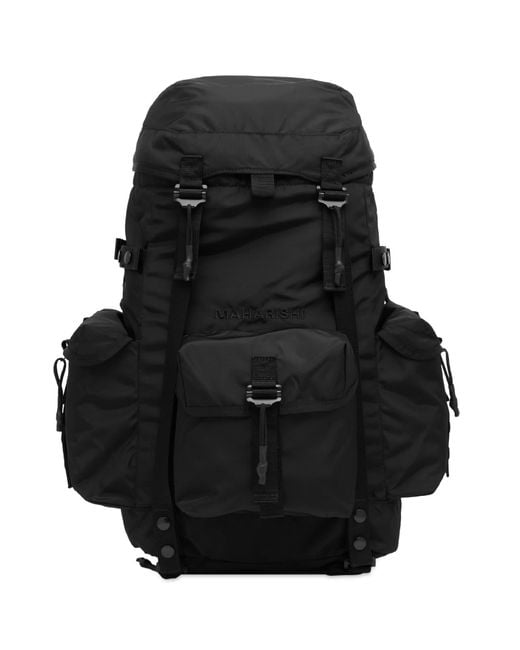 Maharishi Black M.A.L.I.C.E. Backpack for men