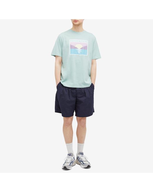 Maison Kitsuné Blue Sunset Postcard Comfort T-Shirt for men