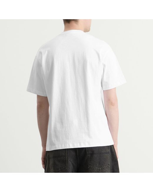 Butter Goods White Nail Logo T-Shirt for men