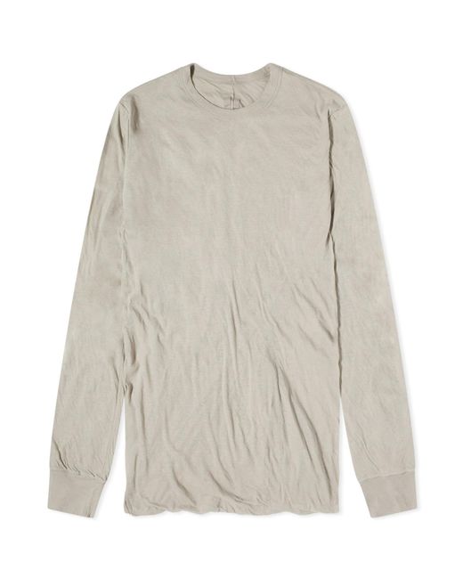 Rick Owens Gray Double Long Sleeve T-Shirt for men