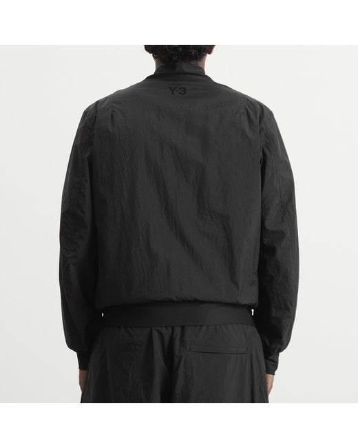 Y-3 Black College Bomber Jacket for men