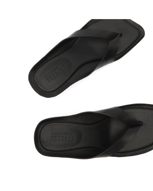 Maison Margiela Black Mm6 Heeled Sandals