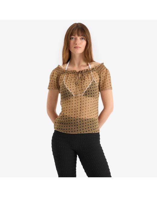 Fruity Booty Natural Polka Top