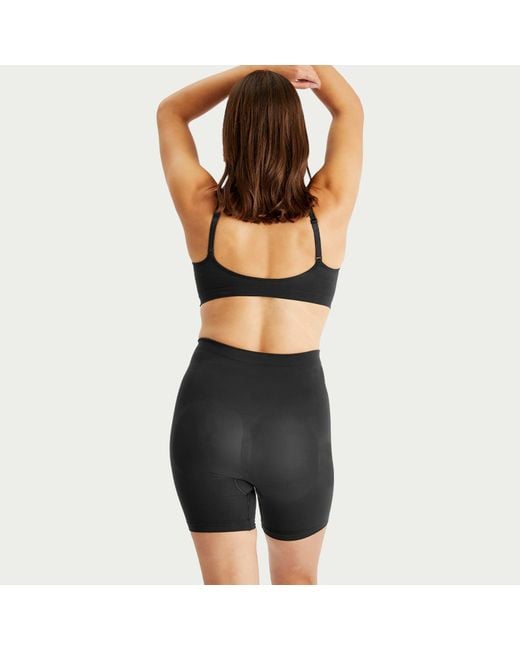 Skims Gray Seamless Sculpt Mid Thigh Short