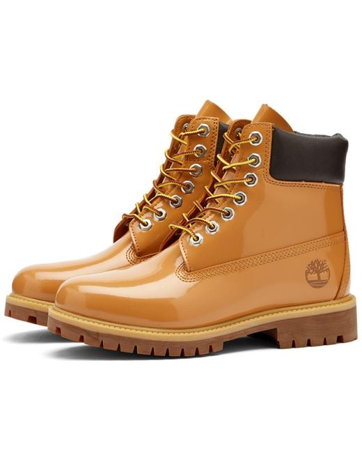 Timberland X Veneda 6" Patent Leather Boot in Brown | Lyst Canada