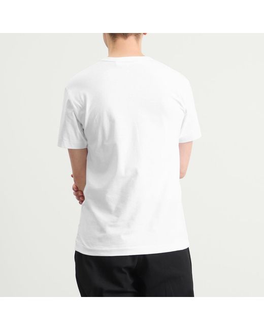 COMME DES GARÇONS PLAY Red Studded Large Heart T-Shirt for men