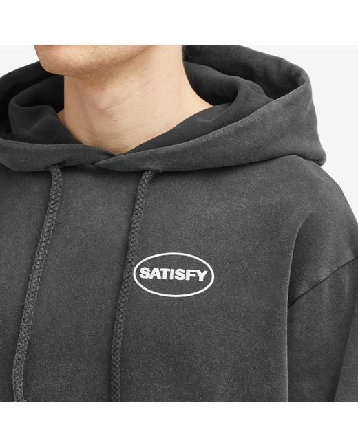 Satisfy Black Softcell Hoodie for men