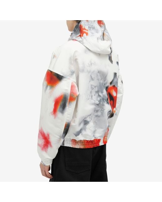 Alexander McQueen Obscured Flower Windbreaker Jacket for men