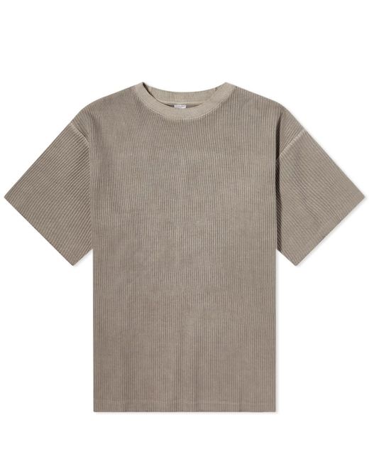 Reebok Gray Natural-dye Waffle T-shirt