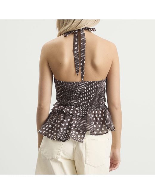 Damson Madder Brown Leandra Halter Cami