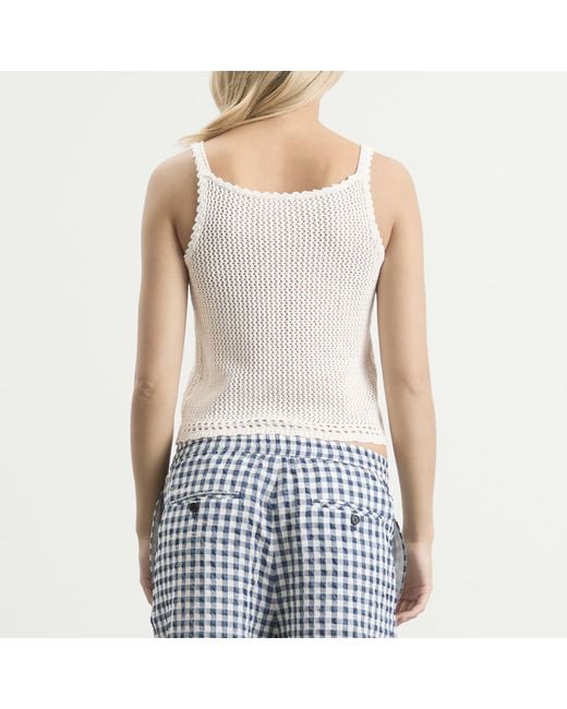 DUNST Natural Knit Vest Top