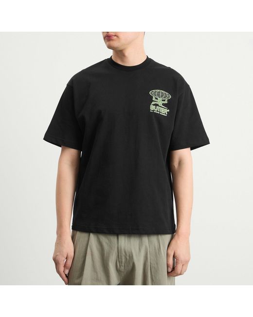 Butter Goods Black Terrain T-Shirt for men