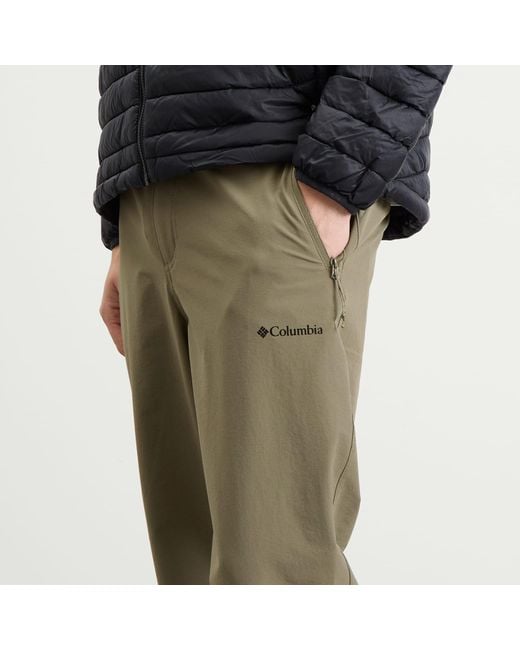 Columbia Green Essential Hike Ay Trousers for men