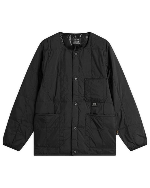 Taion Black Work Crew Neck Down Jacket for men