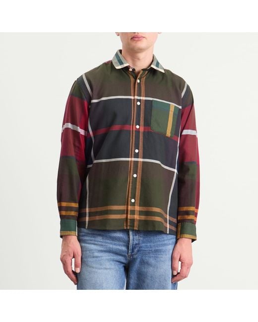 Barbour Green Patchwork Os Tartan Shirt for men
