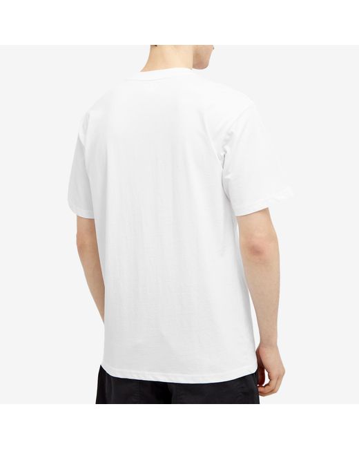Market White Smiley Hoops T-Shirt for men