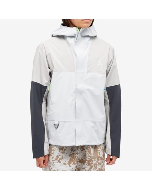Nike White Acg Cascade Rain Jacket