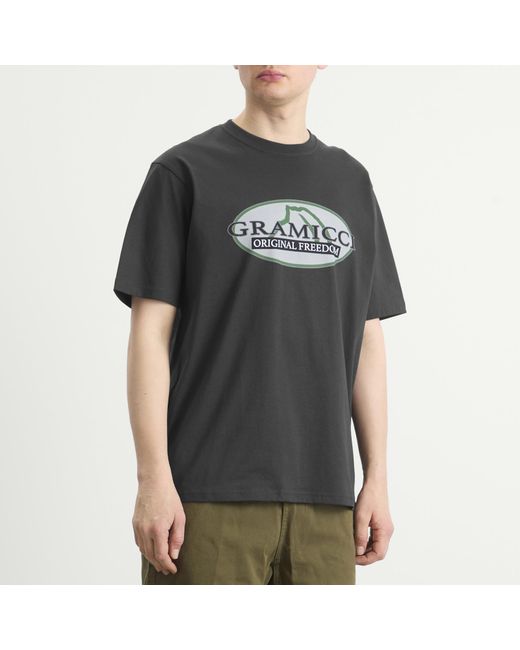 Gramicci Black Half Dome T-Shirt for men