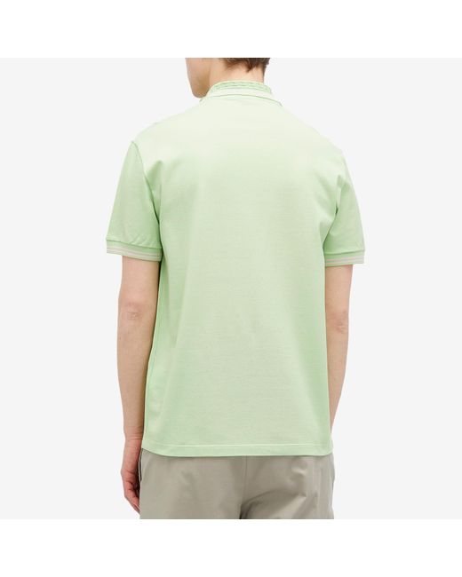 Versace Green Medusa Embroidery Polo Shirt for men