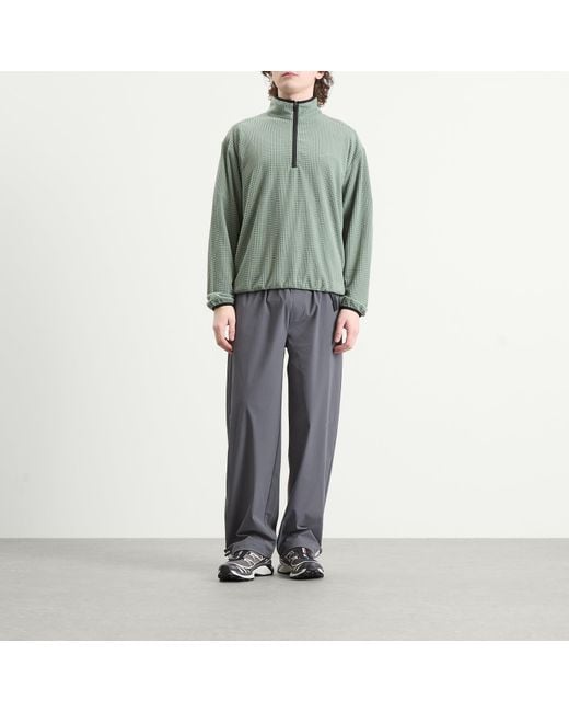 Mellow Clo Green Summit Half Zip Fleece for men
