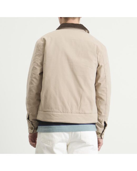 Fred Perry Natural Cotton Caban Jacket for men