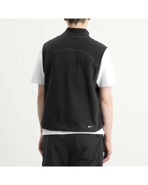 Nike Black Acg Wolf Tree Full Zip Vest for men