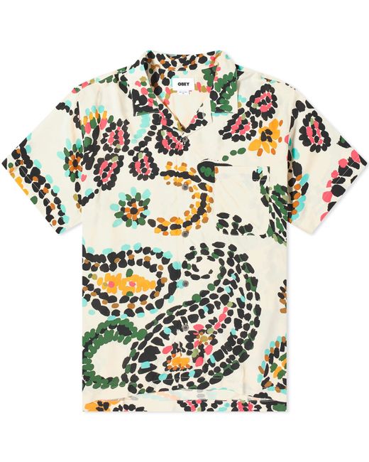 Obey Multicolor Paisley Dots Vacation Shirt for men