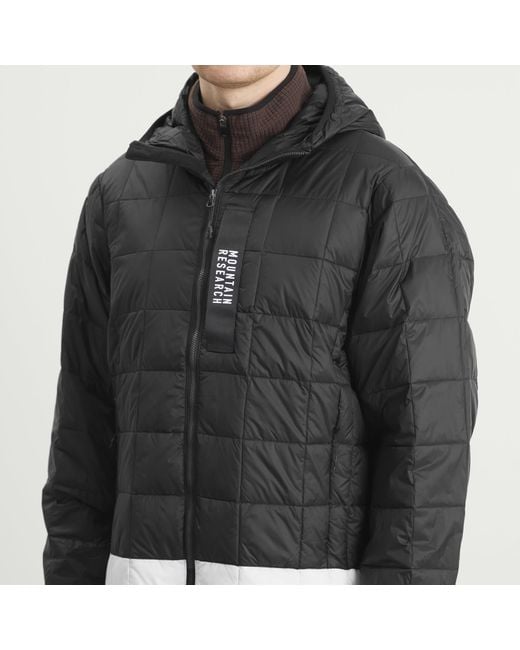 Taion Black X Mountain Research Down Zip Parka Jacket for men