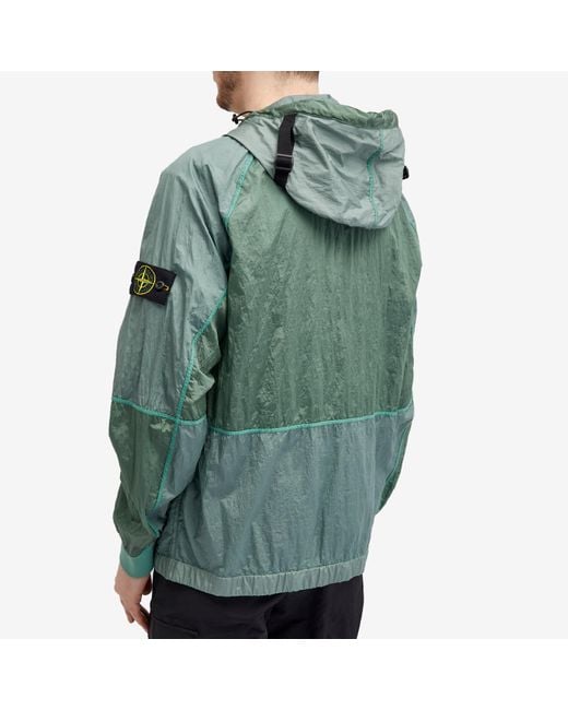 Stone Island Nylon Metal Watro-tc Hooded Jacket in Green for Men