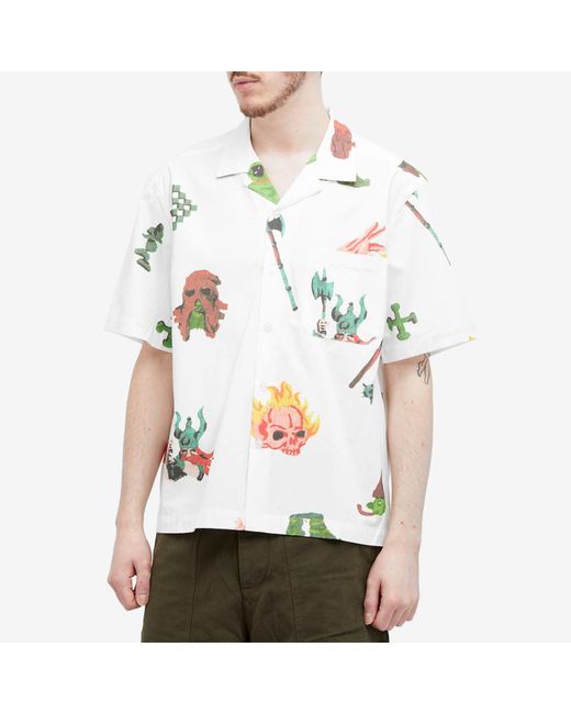 Heresy White Dungeon Vacation Shirt for men