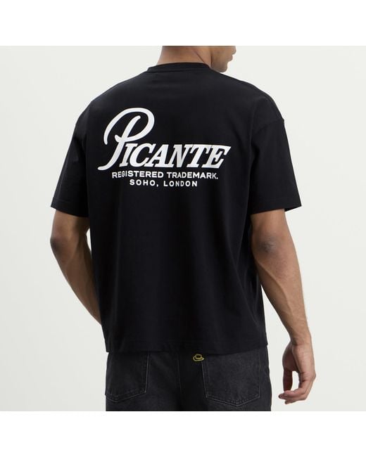 Picante Black Record T-Shirt for men