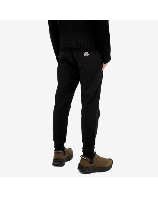 Moncler Black Tricolour Sweat Pants for men