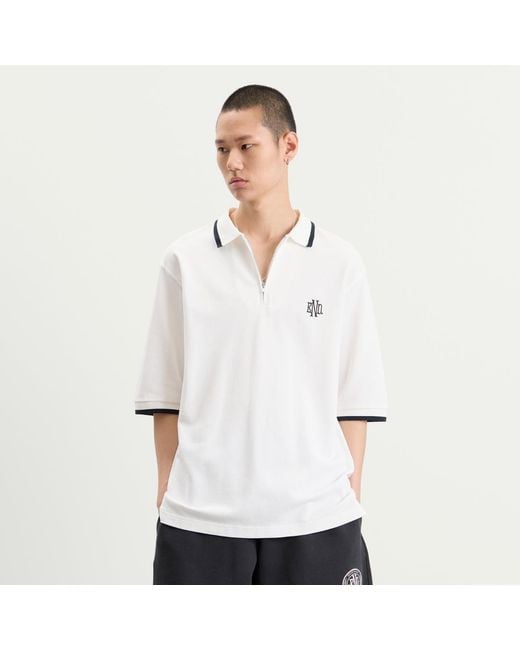 END. White Piquet Polo