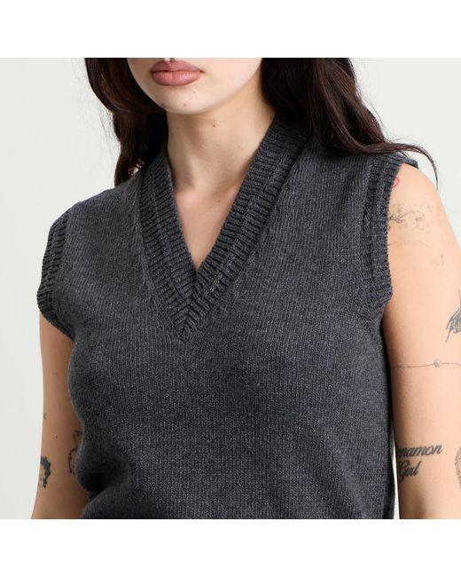 Maison Margiela Blue Mm6 V-Neck Knitted Vest