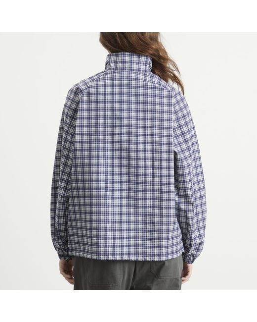 Gramicci Blue Checkered Shell Jacket