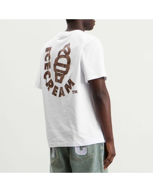 ICECREAM White Waffle Cone T-Shirt for men